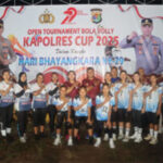 Kapolres Lampung Timur Buka Open Turnamen Voli Kapolres Cup Di Desa Mulyo Sari