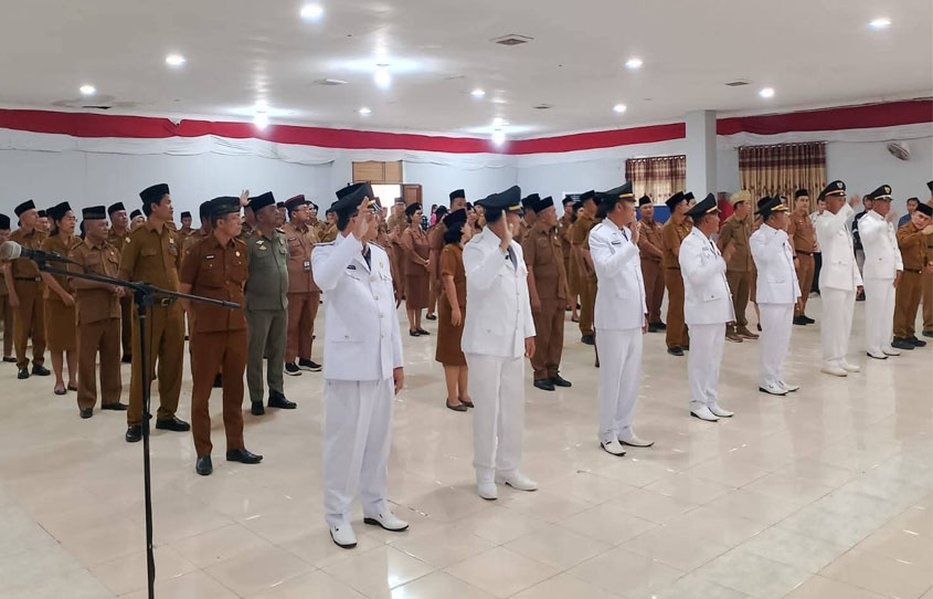 Bupati Nias Selatan Lantik 8 Camat Dan 103 Pejabat, Ini Dia Nama Namanya