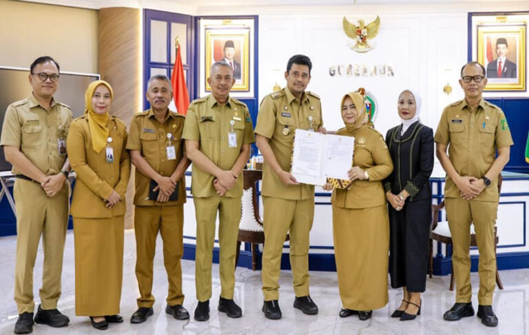 Gubsu Bobby Nasution Serahkan SK Plt Bupati Langkat