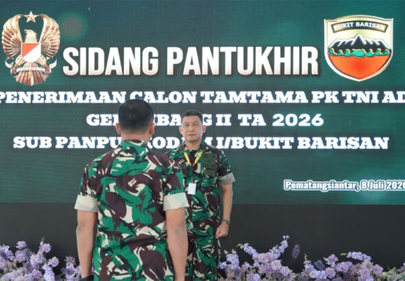 Pangdam I/BB Mayjen TNI Hendy Antariksa Pimpin Sidang Pantukhirda Penerimaan Calon Taruna Akademi TNI TA 2026